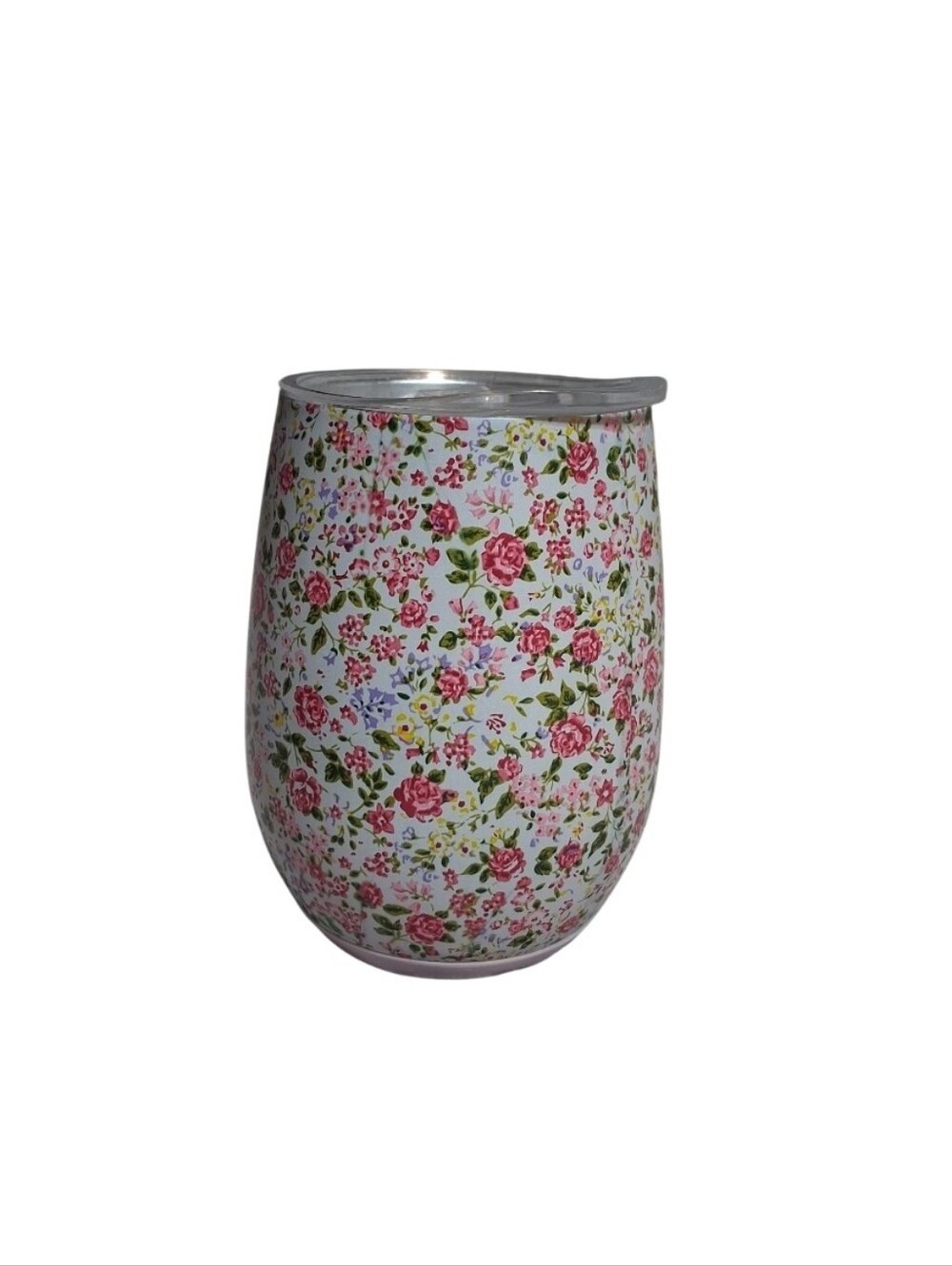 Matilda Jane Floral Wine Tumbler Woth Lid Stainless Steel